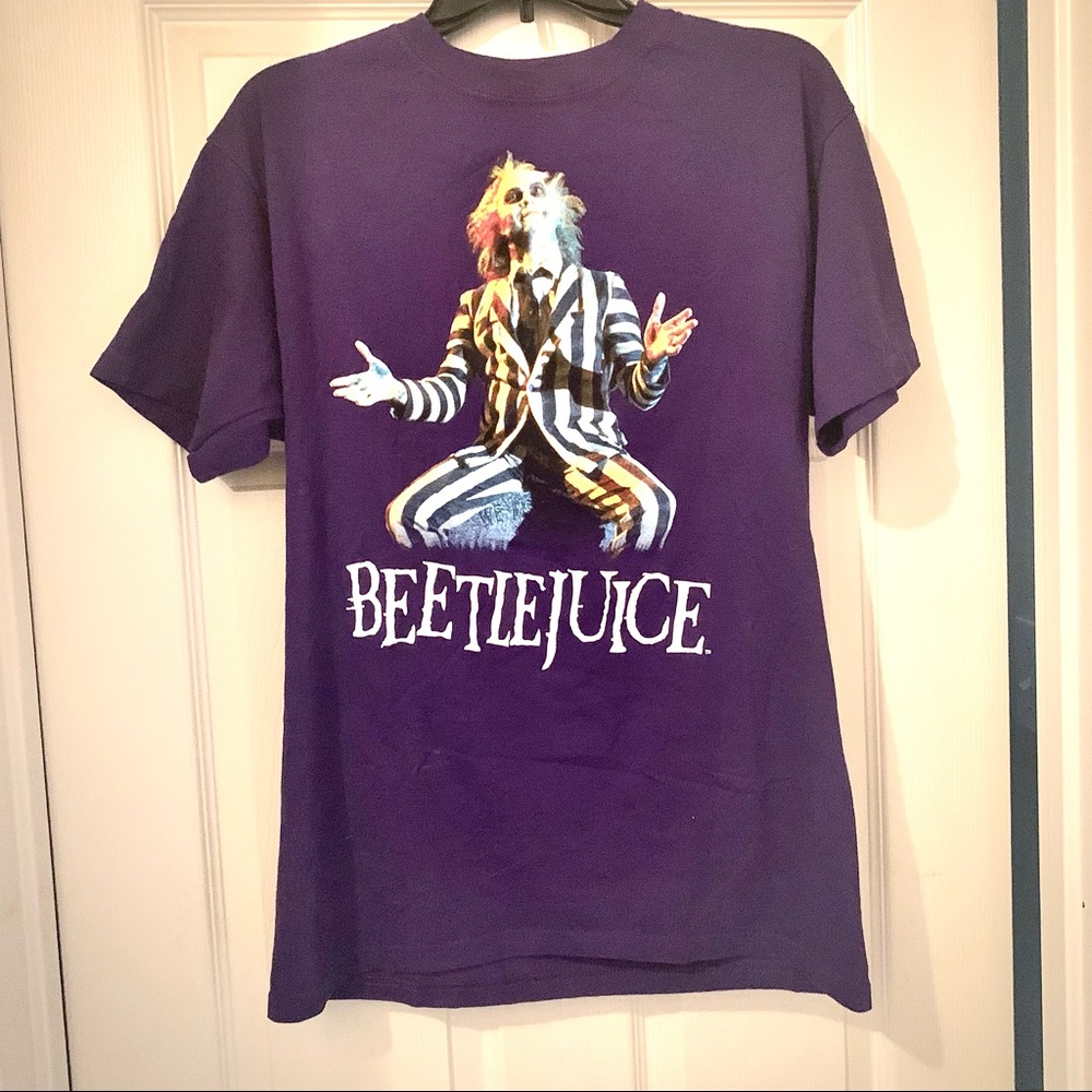 Beetle Juice Graphic Tee Purple HALLOWEEN